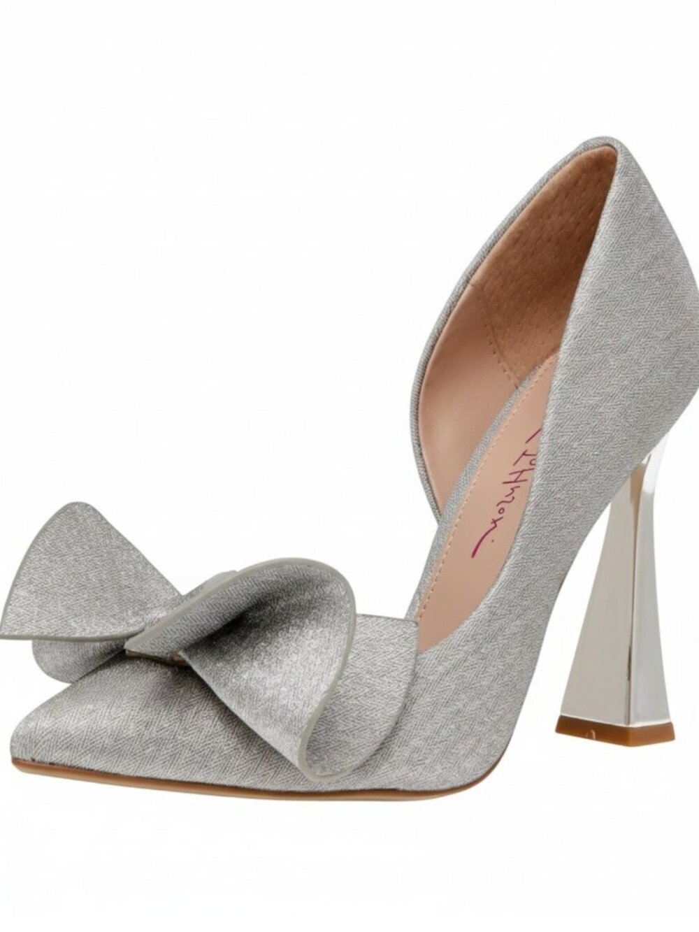 NEW Betsey Johnson Nobble Pumps in Silver Metallic Size 8.5 in BOX